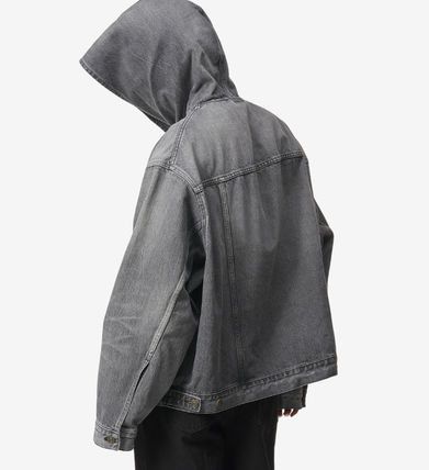 Balenciaga pull-over jacket organic japanese denim eco black Size US M / EU 48-50 / 2 - 5 Thumbnail