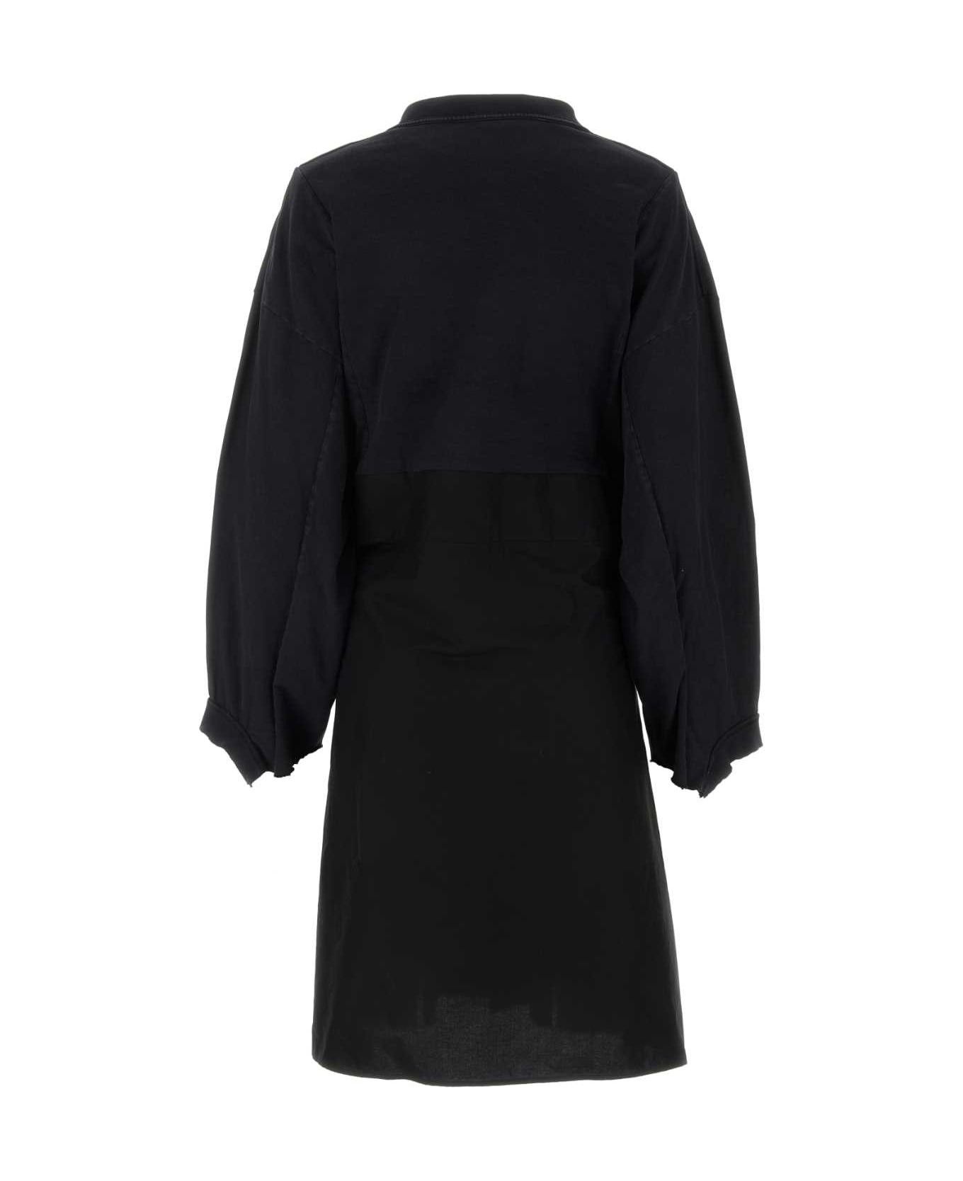 Balenciaga patched t-shirt dress in cotton poplin Size XL / US 12-14 / IT 48-50 - 2 Thumbnail