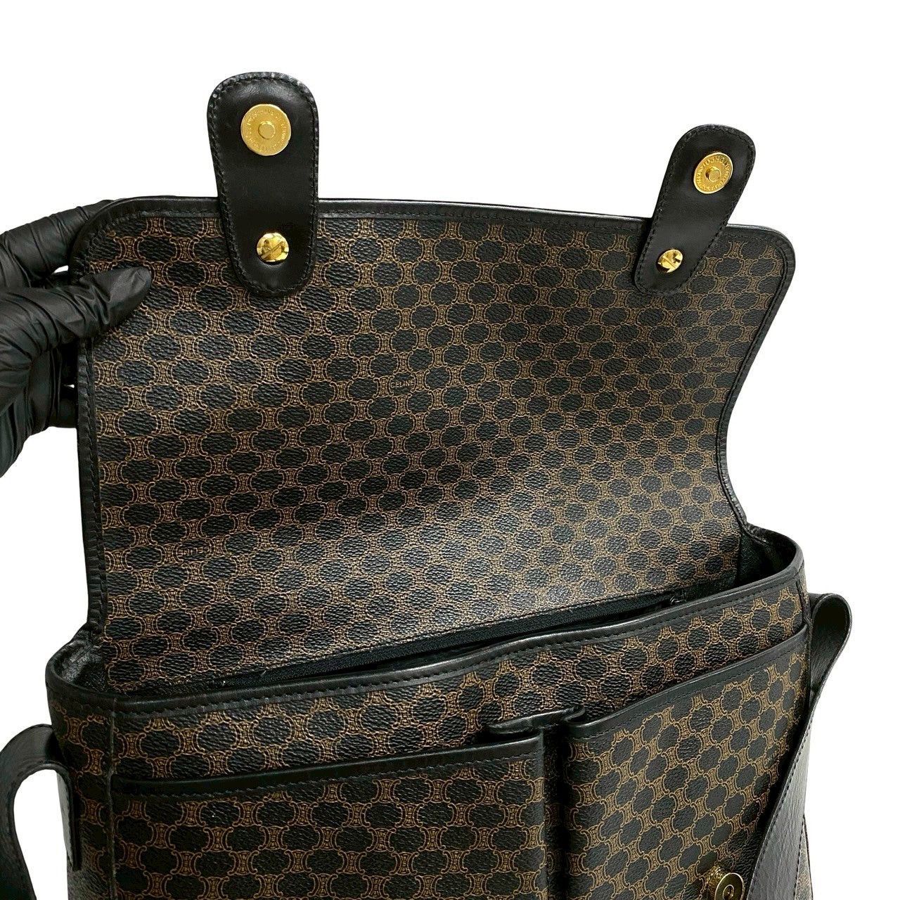 Celine Celine Shoulder Bag Black Leather Size ONE SIZE - 8 Thumbnail