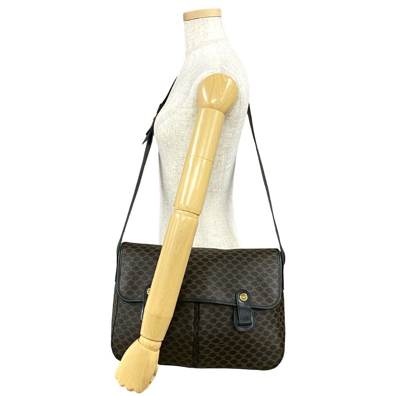 Celine Celine Shoulder Bag Black Leather Size ONE SIZE - 2 Thumbnail