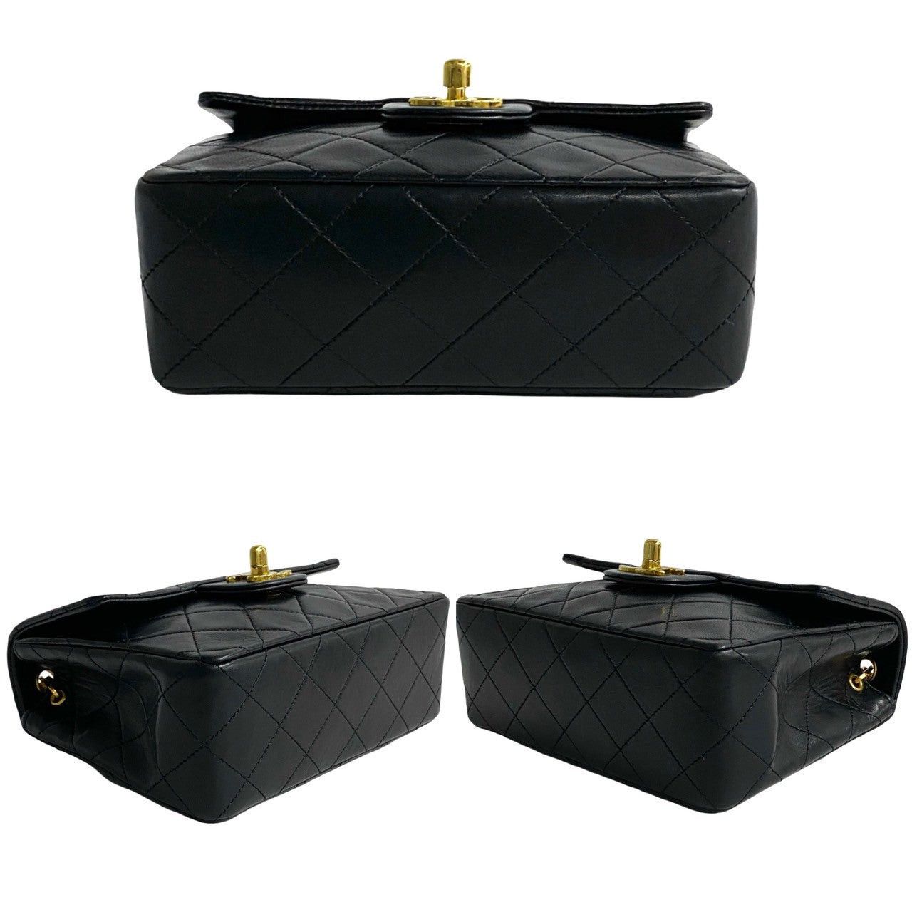 Chanel Chanel Shoulder Bag Black Leather Size ONE SIZE - 6 Thumbnail