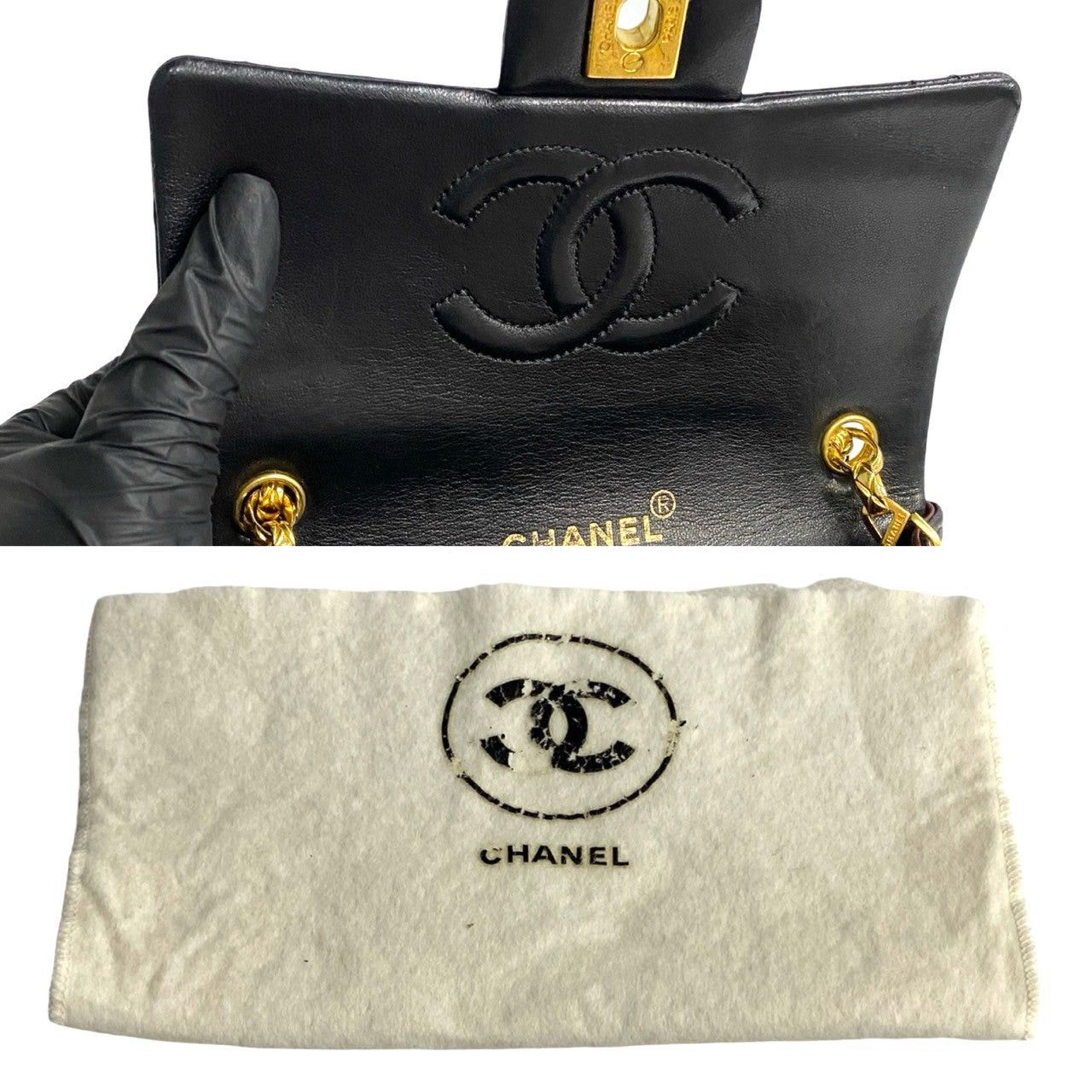 Chanel Chanel Shoulder Bag Black Leather Size ONE SIZE - 9 Thumbnail