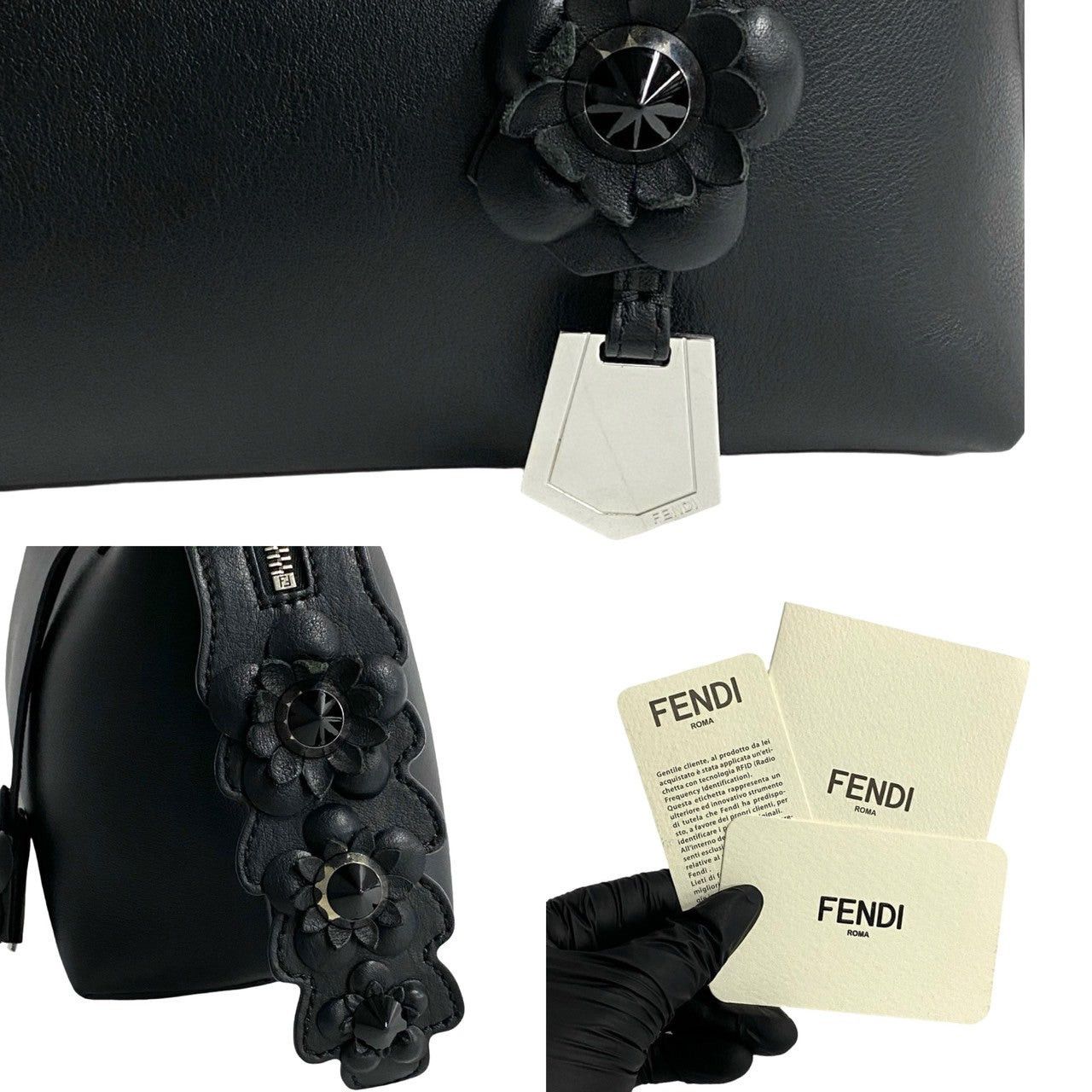 Fendi Fendi Shoulder Bag Black Leather Size ONE SIZE - 9 Thumbnail