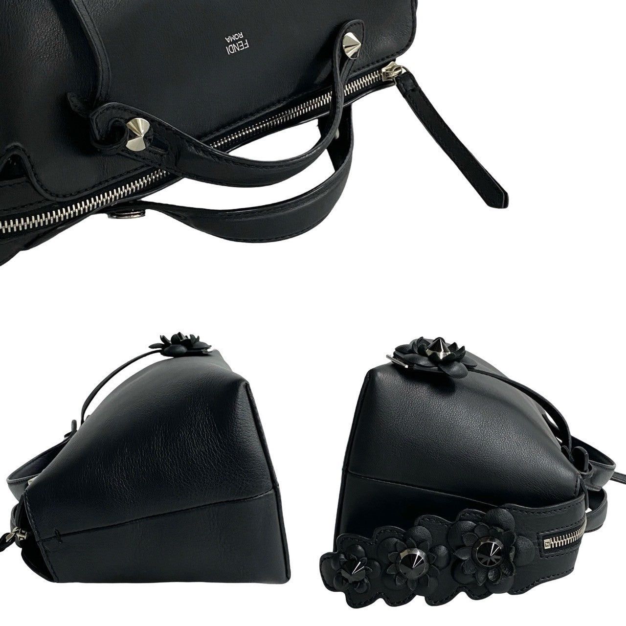 Fendi Fendi Shoulder Bag Black Leather Size ONE SIZE - 5 Thumbnail