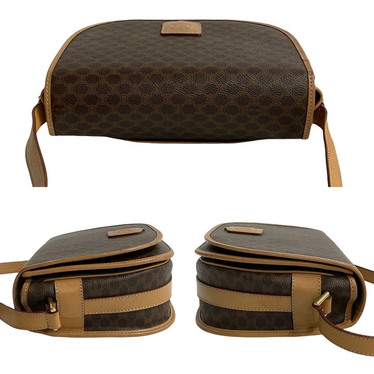 Celine Celine Shoulder Bag Brown Leather Size ONE SIZE - 5 Thumbnail