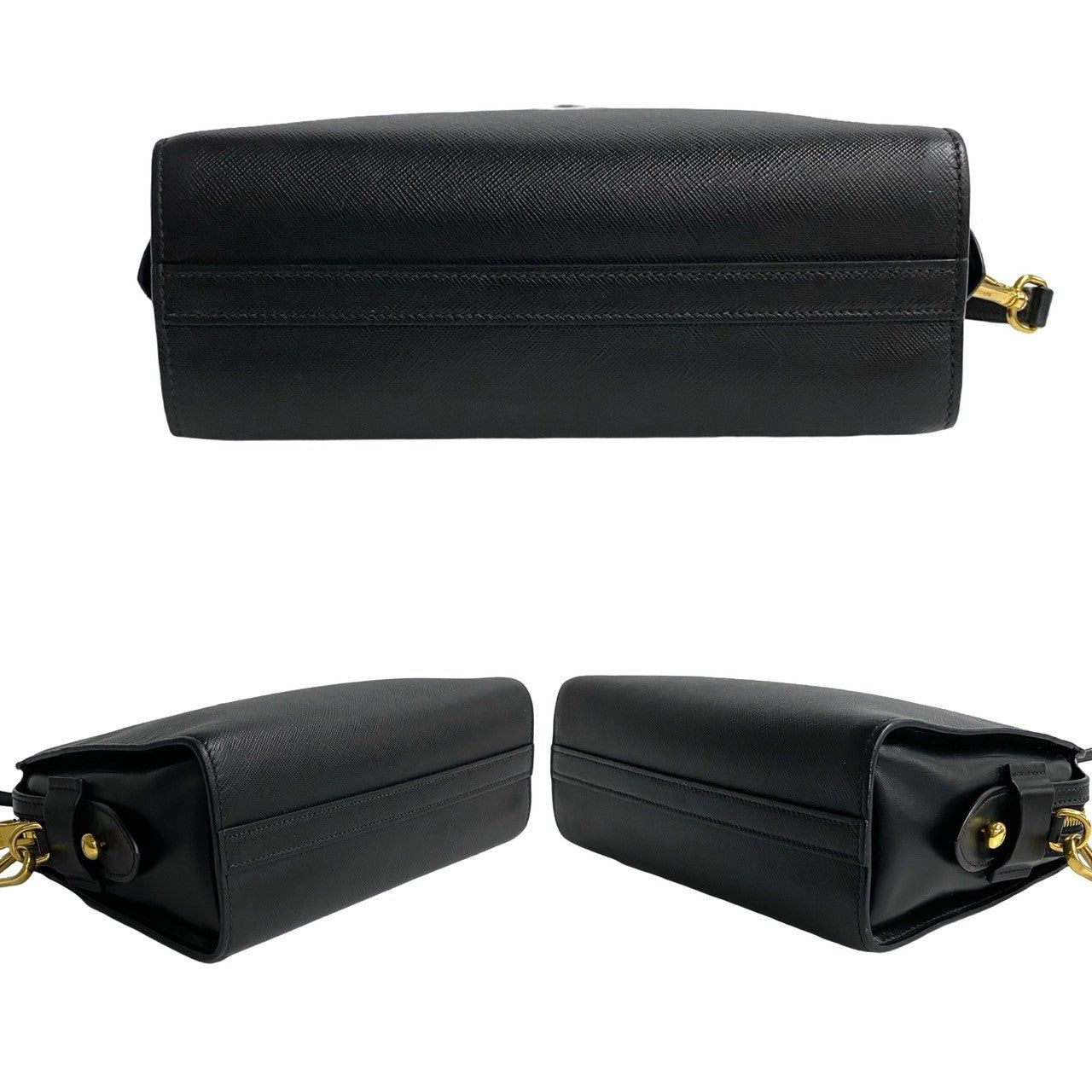 Prada Prada Shoulder Bag Black Leather Size ONE SIZE - 6 Thumbnail