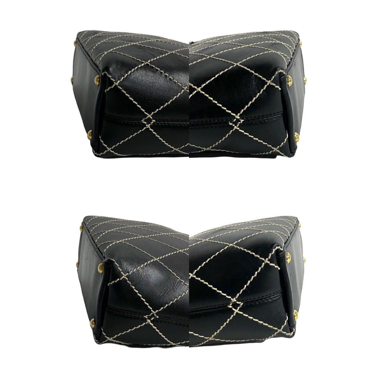 Chanel Chanel Handbag Black Leather Size ONE SIZE - 7 Thumbnail