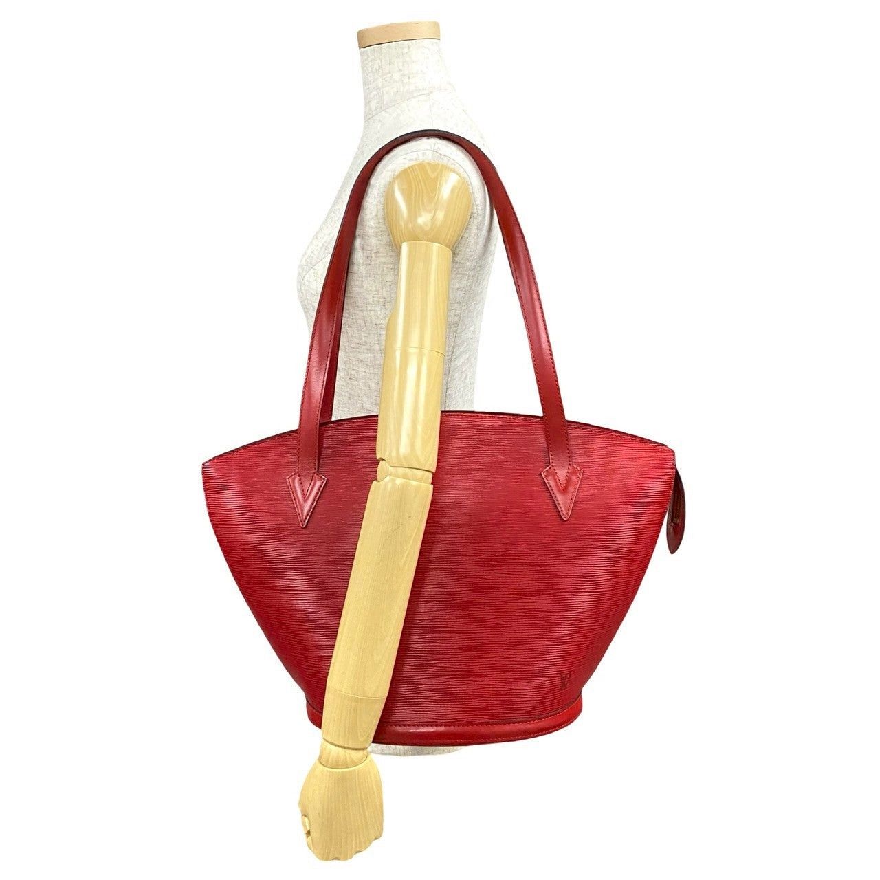 Louis Vuitton Louis Vuitton Tote Bag Red Leather Size ONE SIZE - 2 Thumbnail