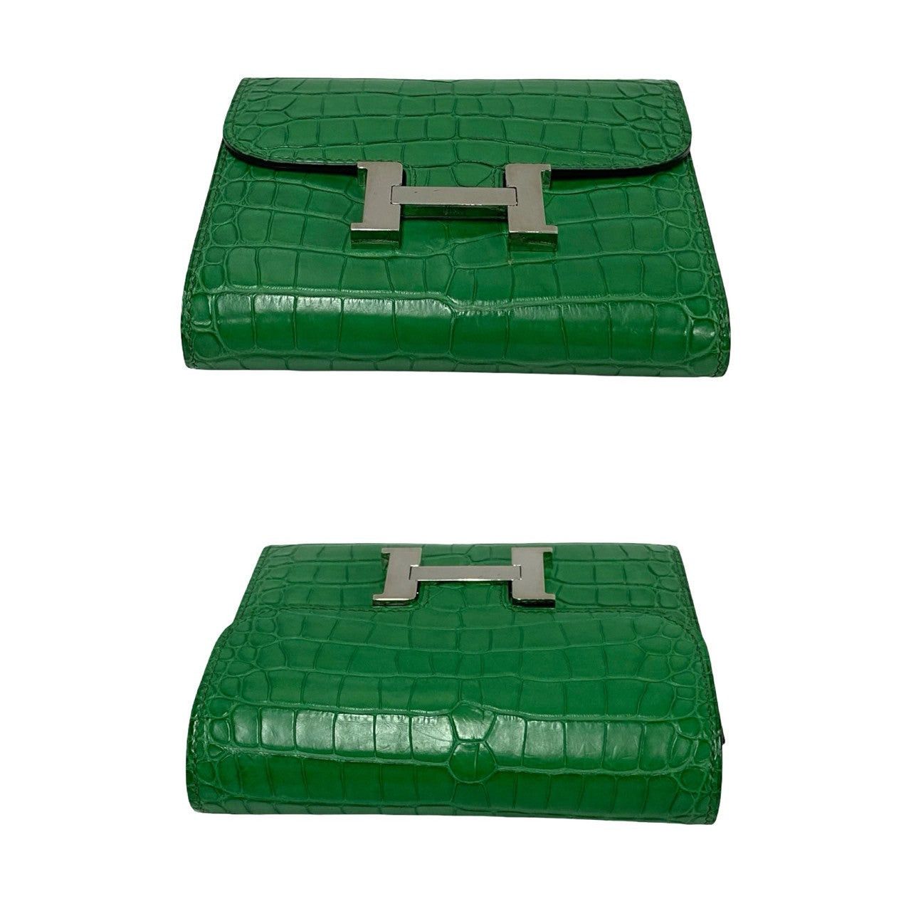 Hermes Hermes Green Leather Size ONE SIZE - 5 Thumbnail