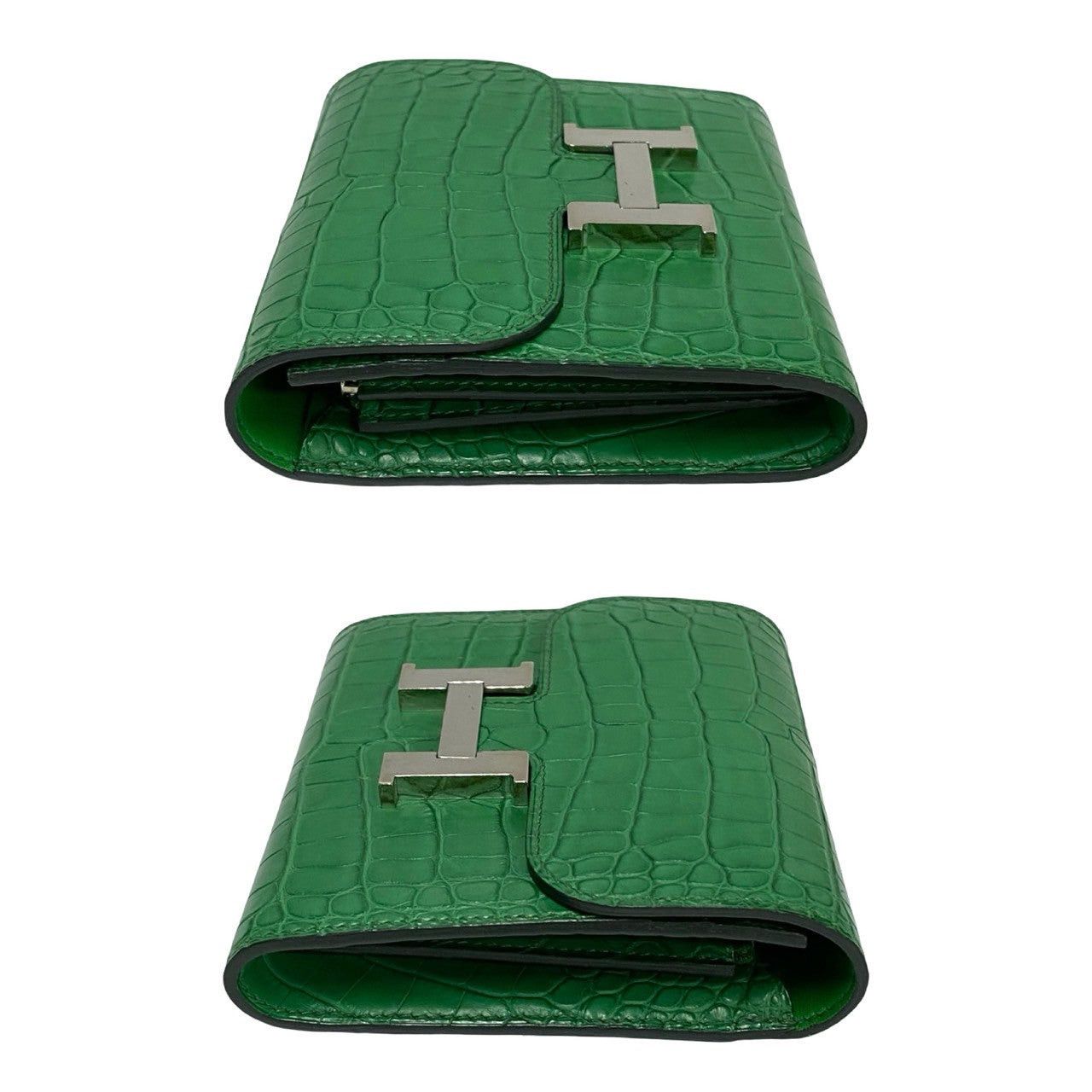 Hermes Hermes Green Leather Size ONE SIZE - 4 Thumbnail
