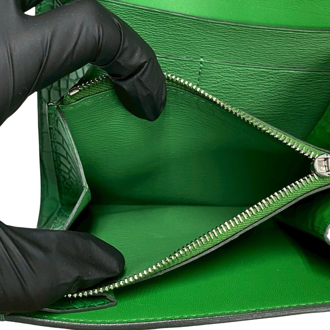 Hermes Hermes Green Leather Size ONE SIZE - 8 Thumbnail