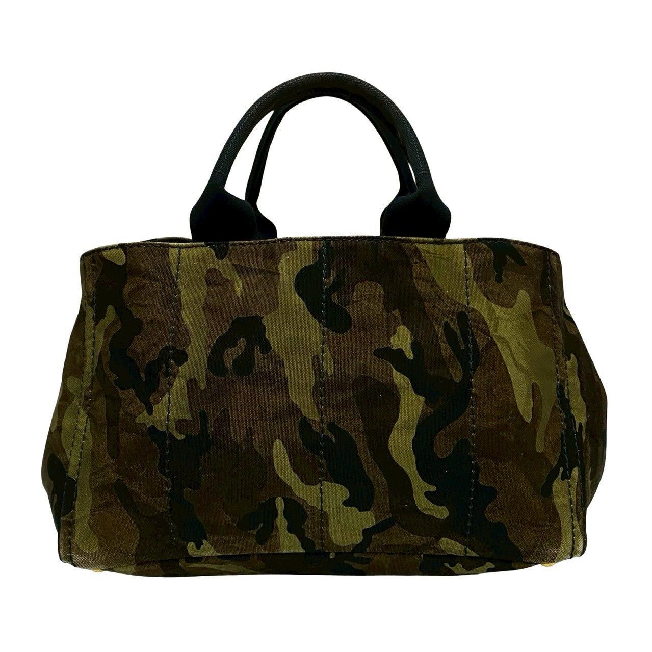 Prada Prada Tote Bag Green Cotton Size ONE SIZE - 4 Thumbnail