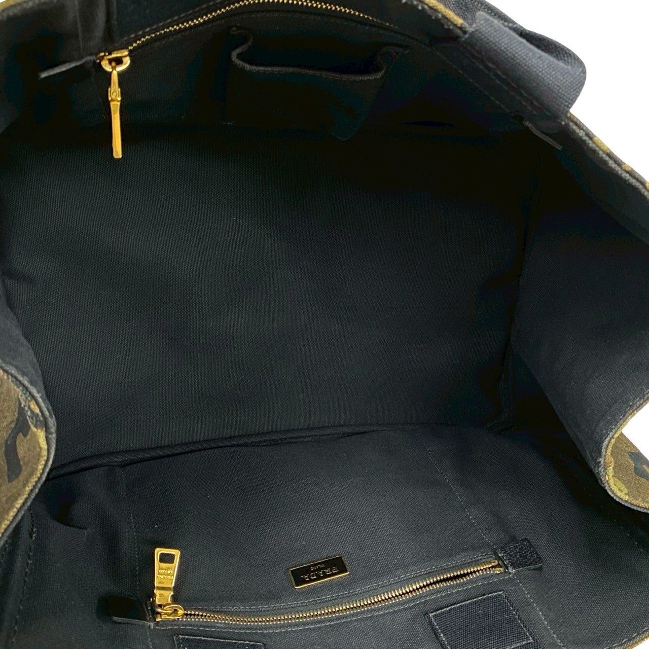 Prada Prada Tote Bag Green Cotton Size ONE SIZE - 8 Thumbnail