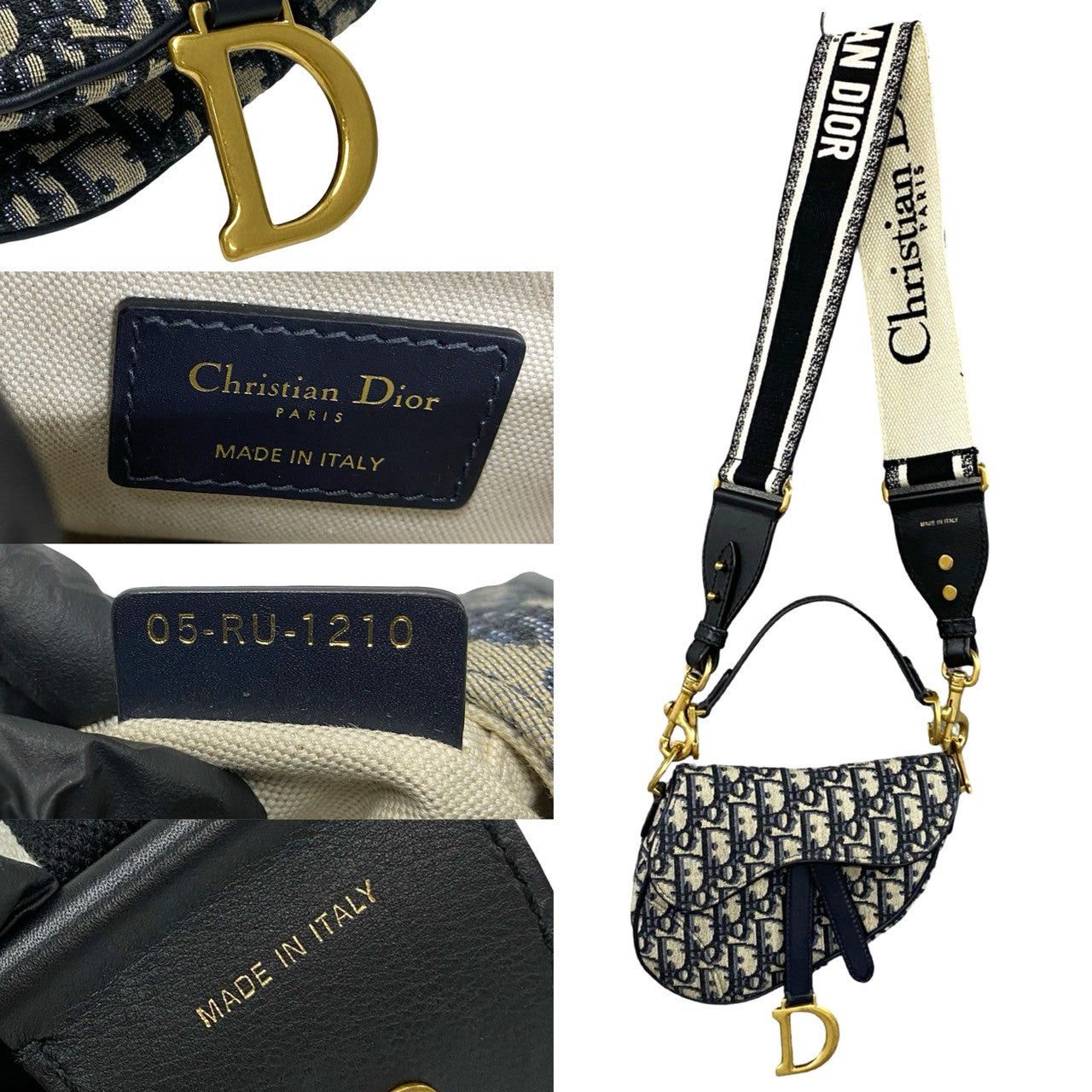 Dior Dior Shoulder Bag Blue Leather Size ONE SIZE - 3 Thumbnail