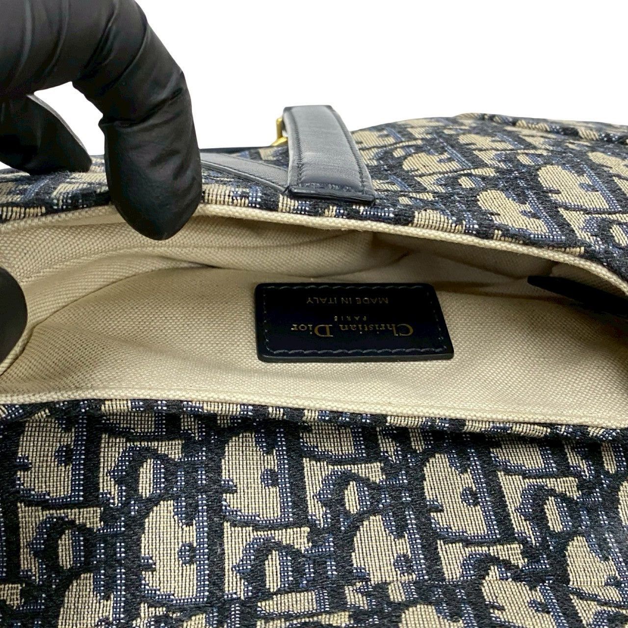 Dior Dior Shoulder Bag Blue Leather Size ONE SIZE - 8 Thumbnail