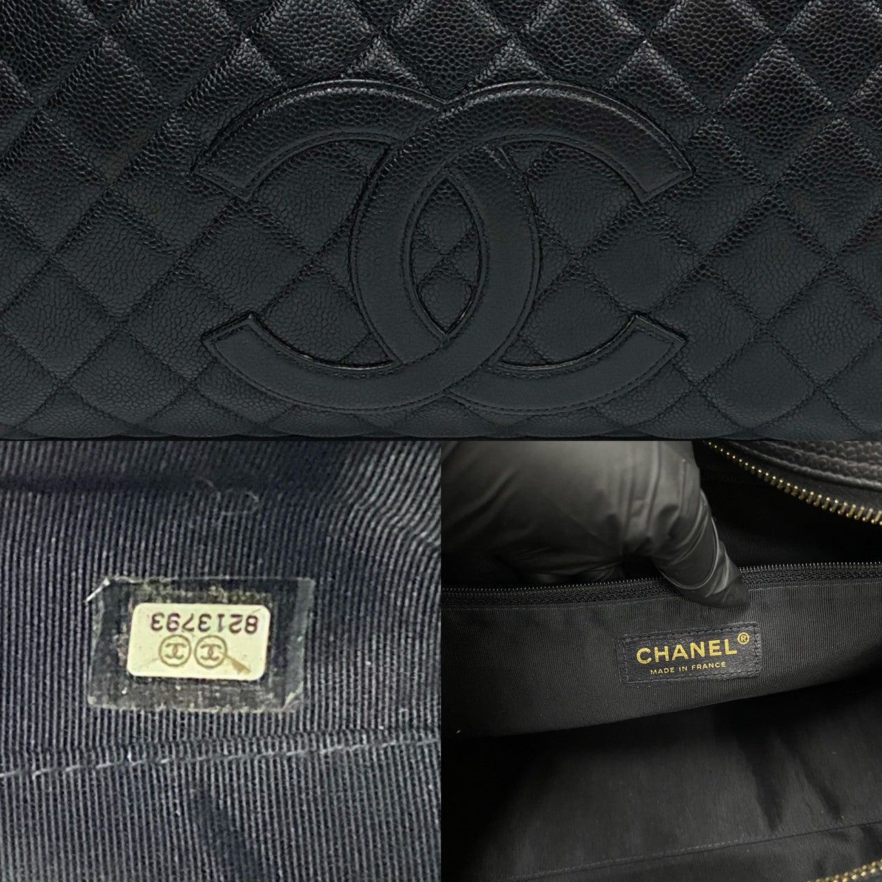 Chanel Chanel Handbag Black Leather Size ONE SIZE - 3 Thumbnail