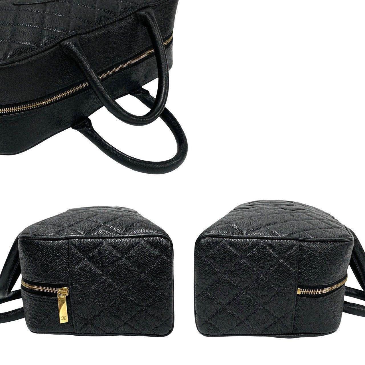 Chanel Chanel Handbag Black Leather Size ONE SIZE - 5 Thumbnail