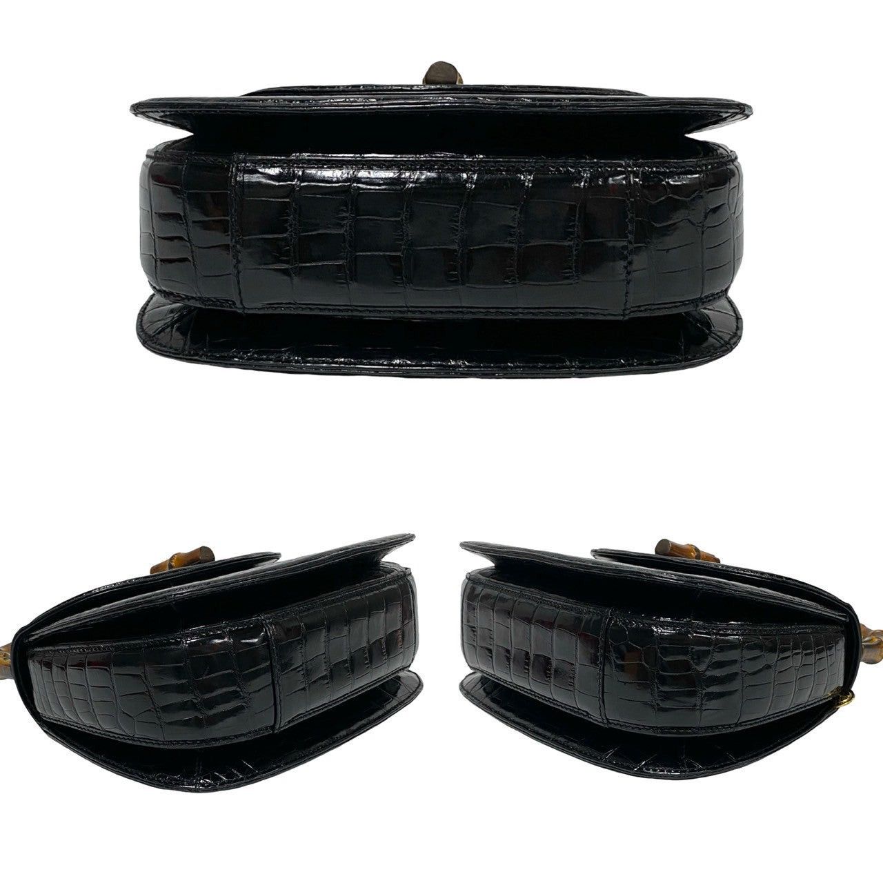 Gucci Gucci Handbag Black Leather - Exotic Size ONE SIZE - 6 Thumbnail