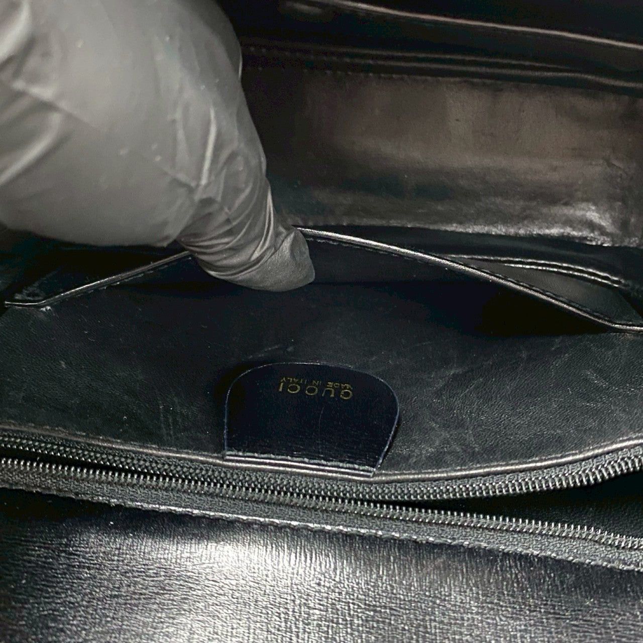 Gucci Gucci Handbag Black Leather - Exotic Size ONE SIZE - 9 Thumbnail