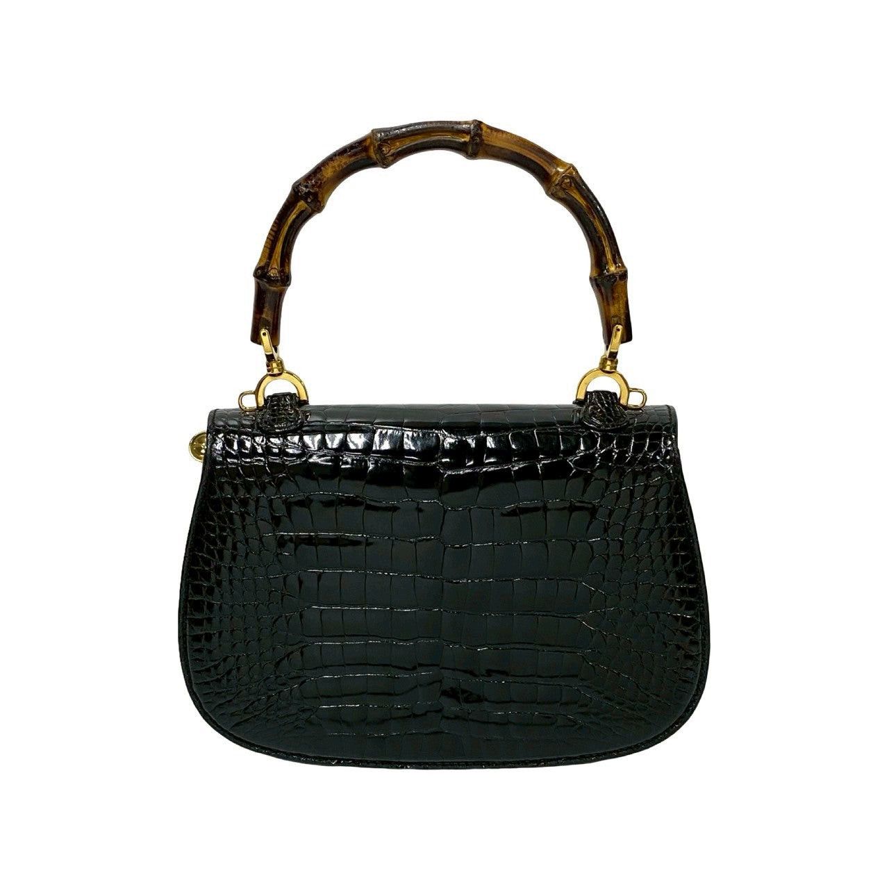 Gucci Gucci Handbag Black Leather - Exotic Size ONE SIZE - 4 Thumbnail