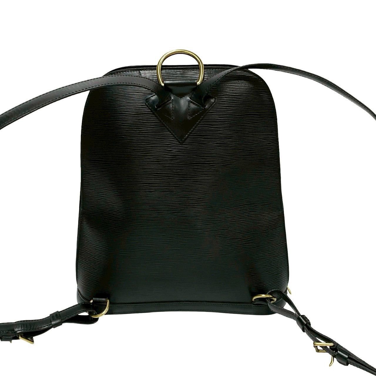 Louis Vuitton Louis Vuitton Backpack Black Leather Size ONE SIZE - 4 Thumbnail