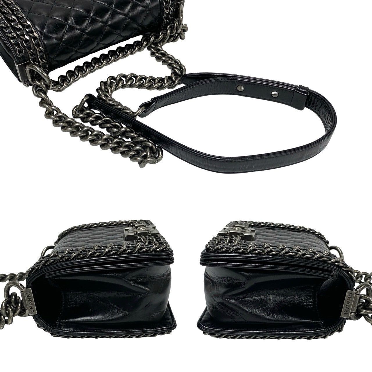 Chanel Chanel Shoulder Bag Black Leather Size ONE SIZE - 5 Thumbnail