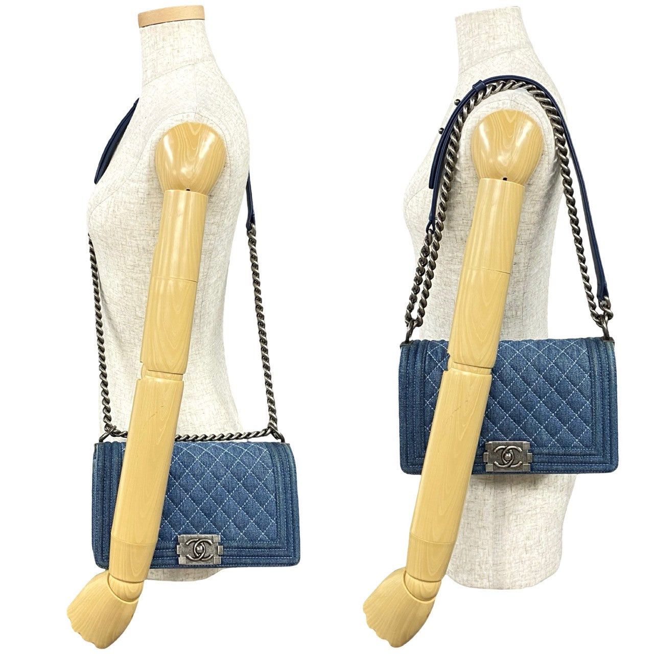 Chanel Chanel Shoulder Bag Blue Denim Size ONE SIZE - 2 Thumbnail