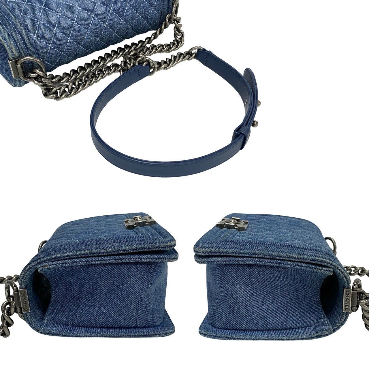 Chanel Chanel Shoulder Bag Blue Denim Size ONE SIZE - 5 Thumbnail