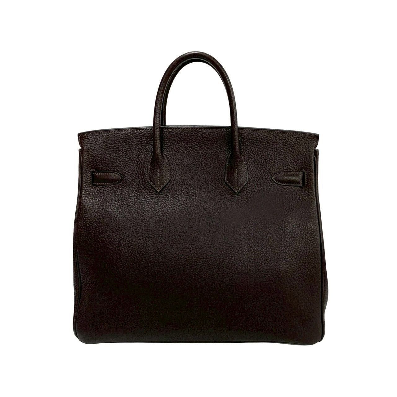Hermes Hermes Handbag Brown Leather Size ONE SIZE - 4 Thumbnail