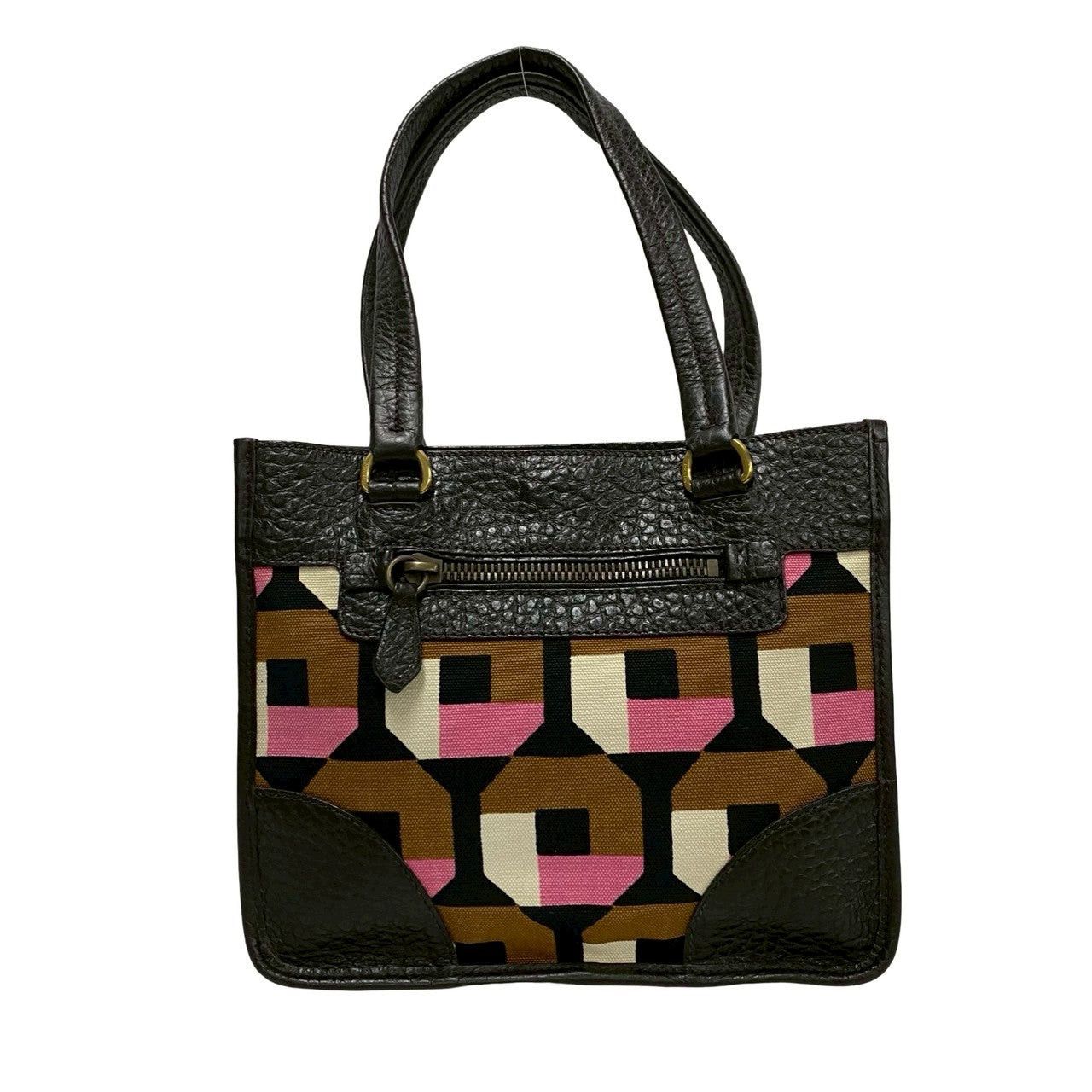 Prada Prada Handbag Brown Leather Size ONE SIZE - 4 Thumbnail