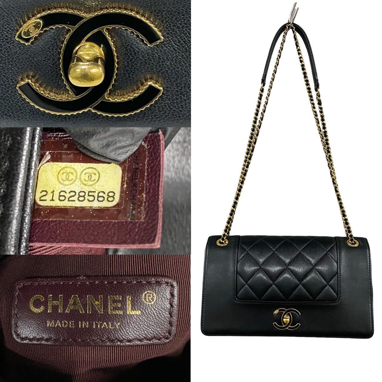 Chanel Chanel Shoulder Bag Black Leather Size ONE SIZE - 3 Thumbnail