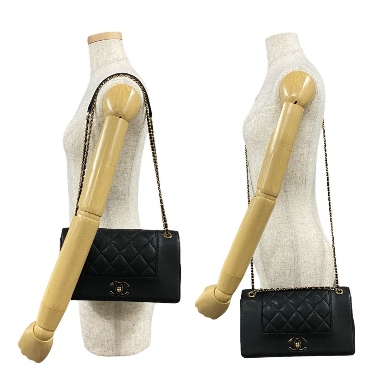 Chanel Chanel Shoulder Bag Black Leather Size ONE SIZE - 2 Thumbnail