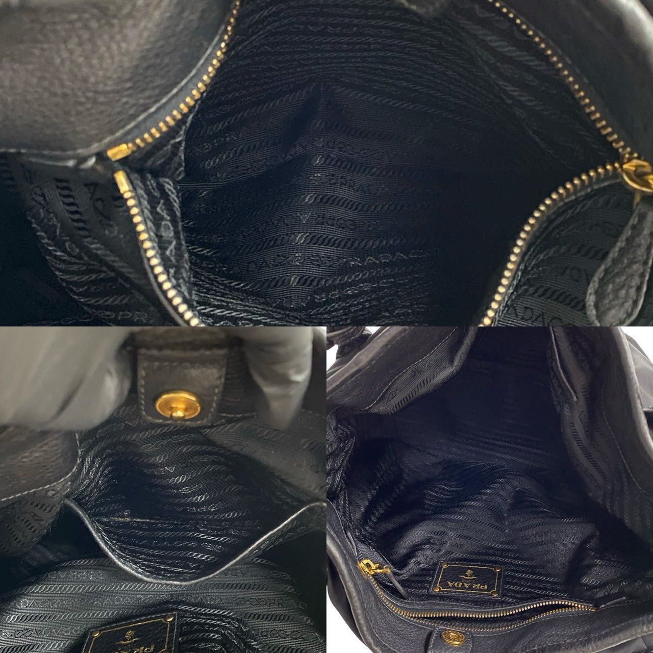 Prada Prada Tote Bag Black Synthetic Size ONE SIZE - 8 Thumbnail