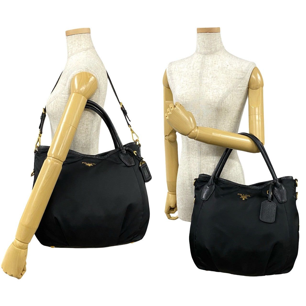 Prada Prada Tote Bag Black Synthetic Size ONE SIZE - 2 Thumbnail
