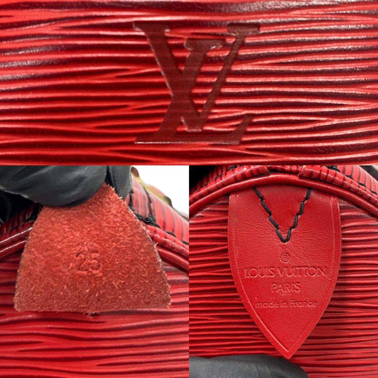 Louis Vuitton Louis Vuitton Handbag Red Leather Size ONE SIZE - 3 Thumbnail
