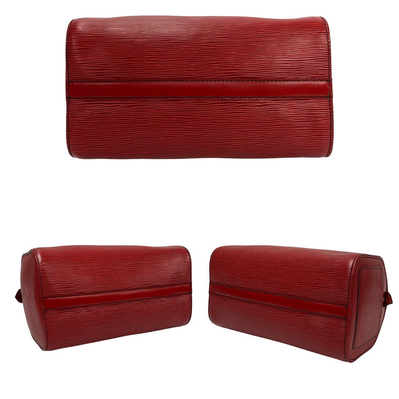 Louis Vuitton Louis Vuitton Handbag Red Leather Size ONE SIZE - 6 Thumbnail
