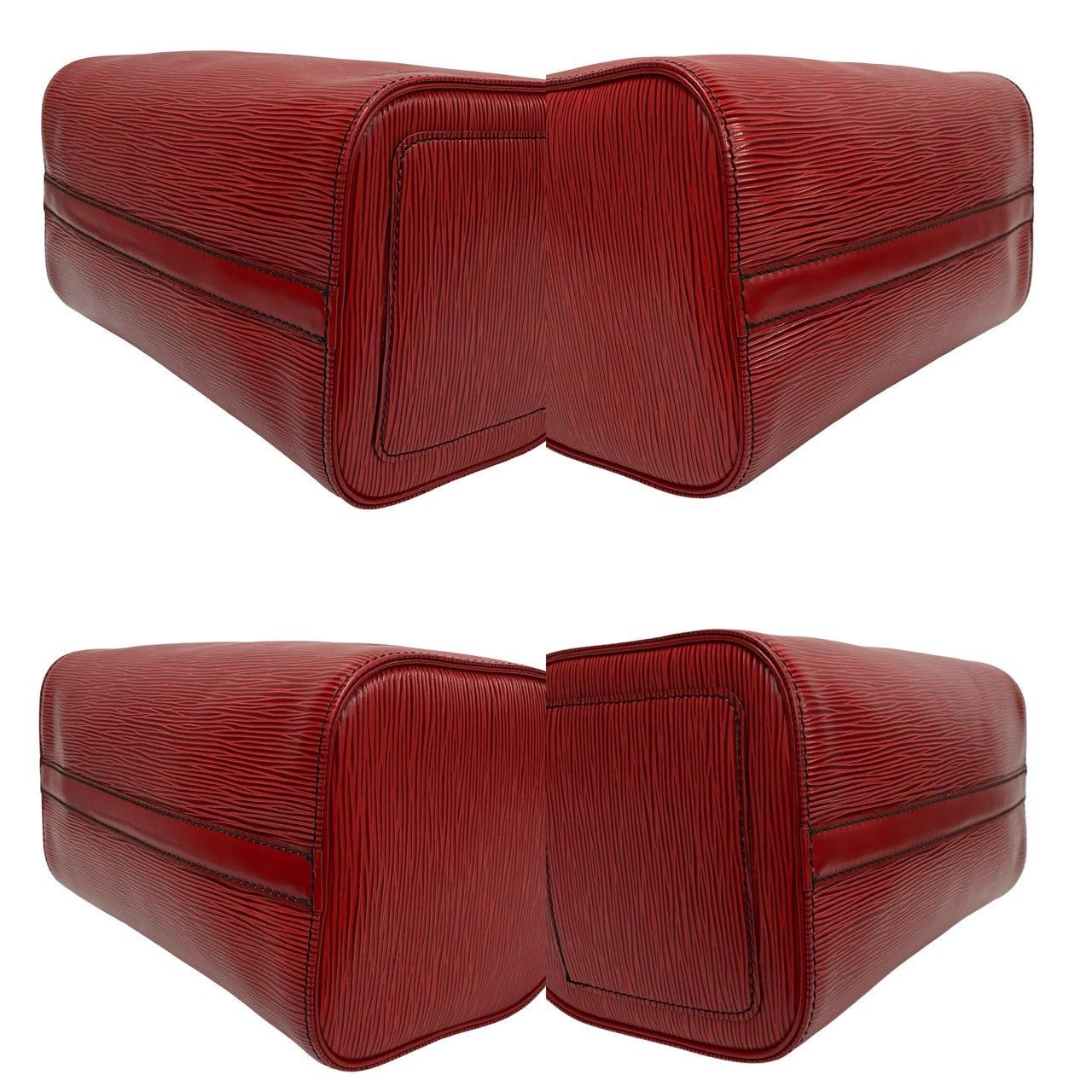 Louis Vuitton Louis Vuitton Handbag Red Leather Size ONE SIZE - 7 Thumbnail