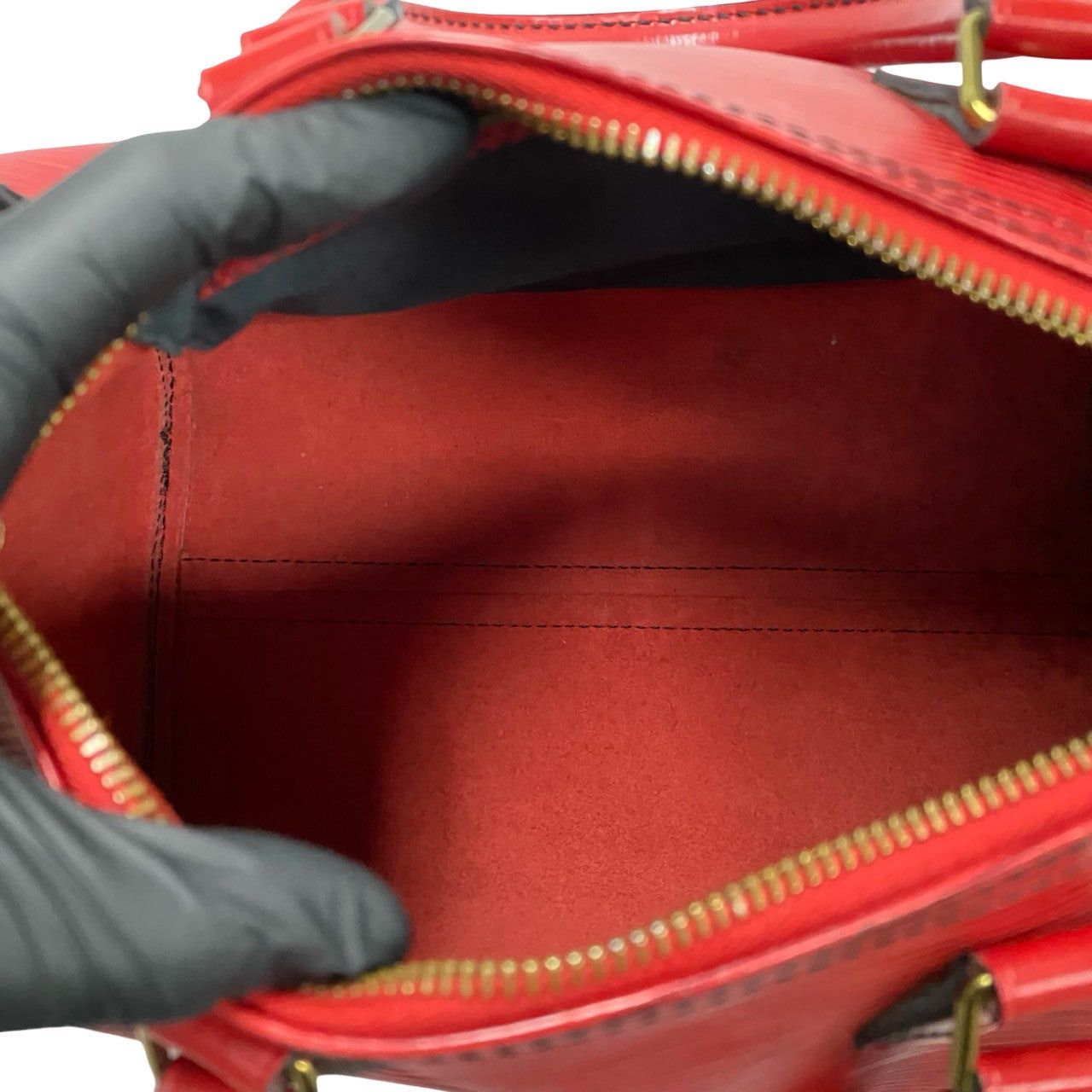 Louis Vuitton Louis Vuitton Handbag Red Leather Size ONE SIZE - 8 Thumbnail
