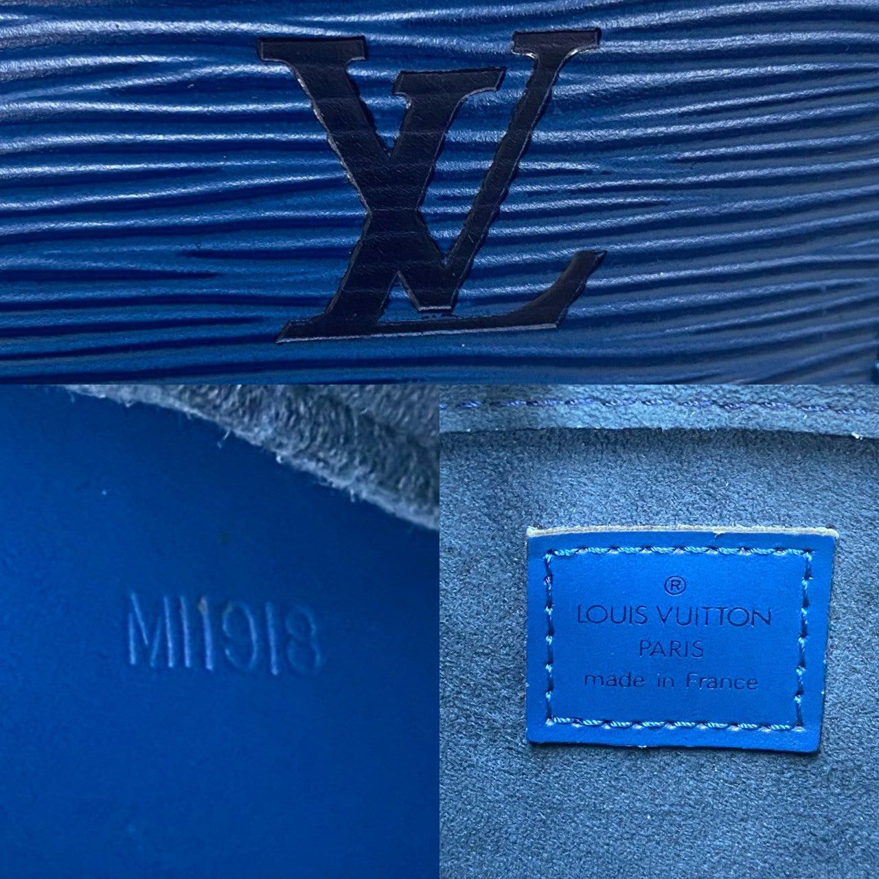 Louis Vuitton Louis Vuitton Handbag Blue Leather Size ONE SIZE - 3 Thumbnail
