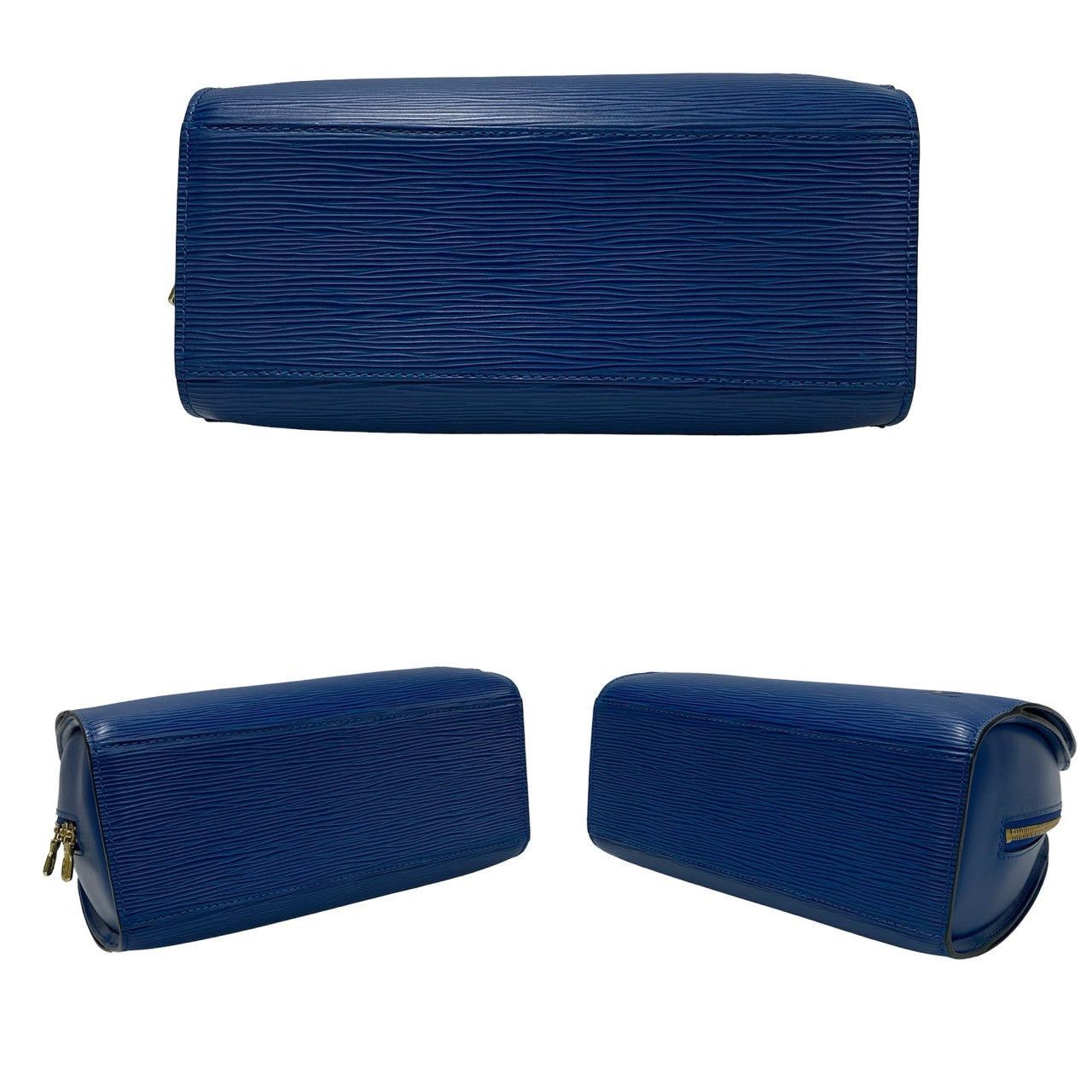 Louis Vuitton Louis Vuitton Handbag Blue Leather Size ONE SIZE - 6 Thumbnail