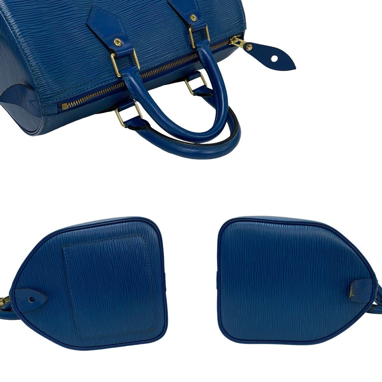 Louis Vuitton Louis Vuitton Handbag Blue Leather Size ONE SIZE - 5 Thumbnail