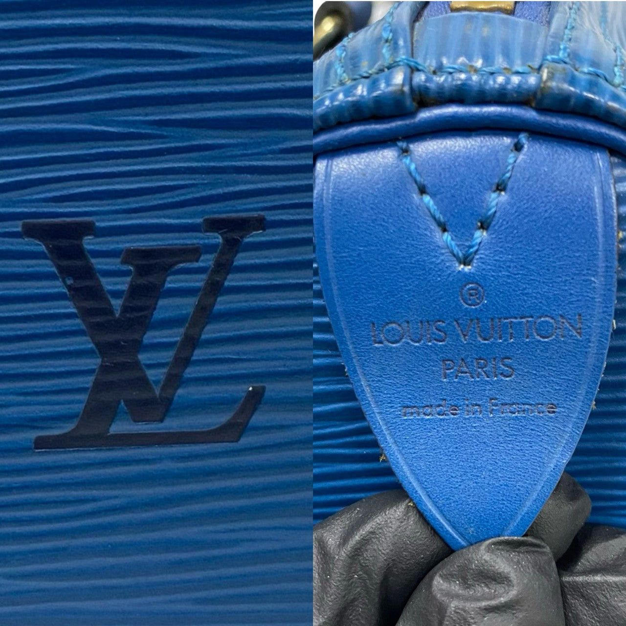 Louis Vuitton Louis Vuitton Handbag Blue Leather Size ONE SIZE - 3 Thumbnail
