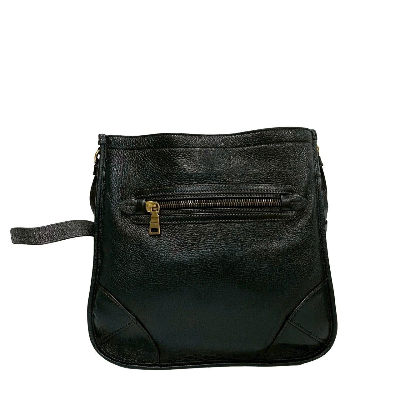 Prada Prada Shoulder Bag Black Leather Size ONE SIZE - 4 Thumbnail