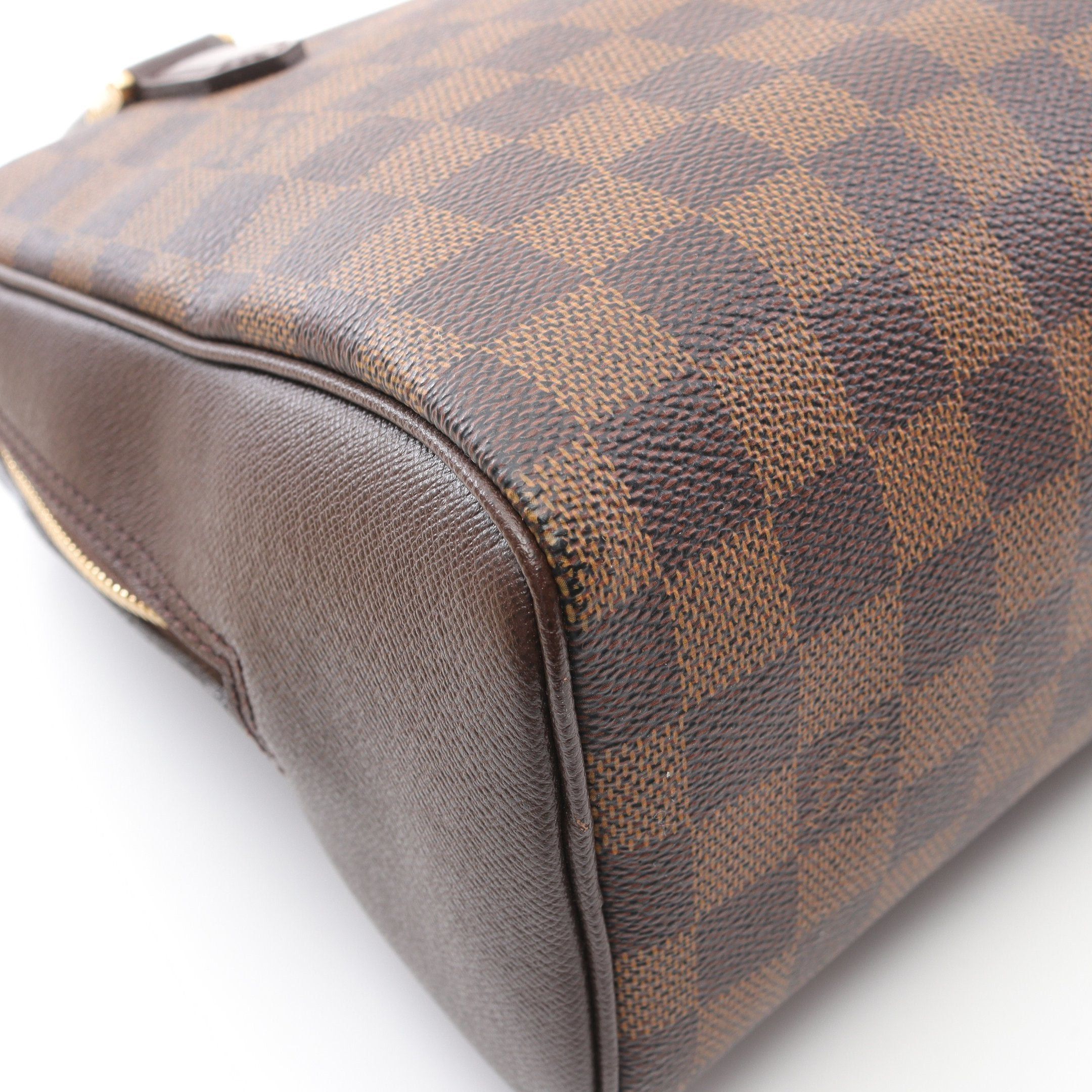 Louis Vuitton Louis Vuitton Brera Damier Ebene Handbag Leather Brown Size ONE SIZE - 6 Thumbnail