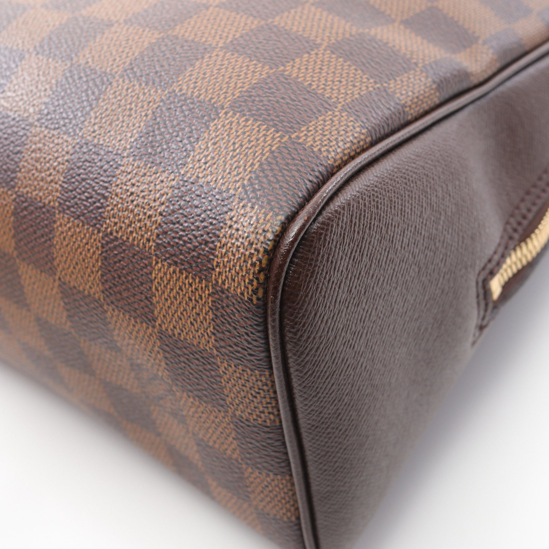 Louis Vuitton Louis Vuitton Brera Damier Ebene Handbag Leather Brown Size ONE SIZE - 7 Thumbnail