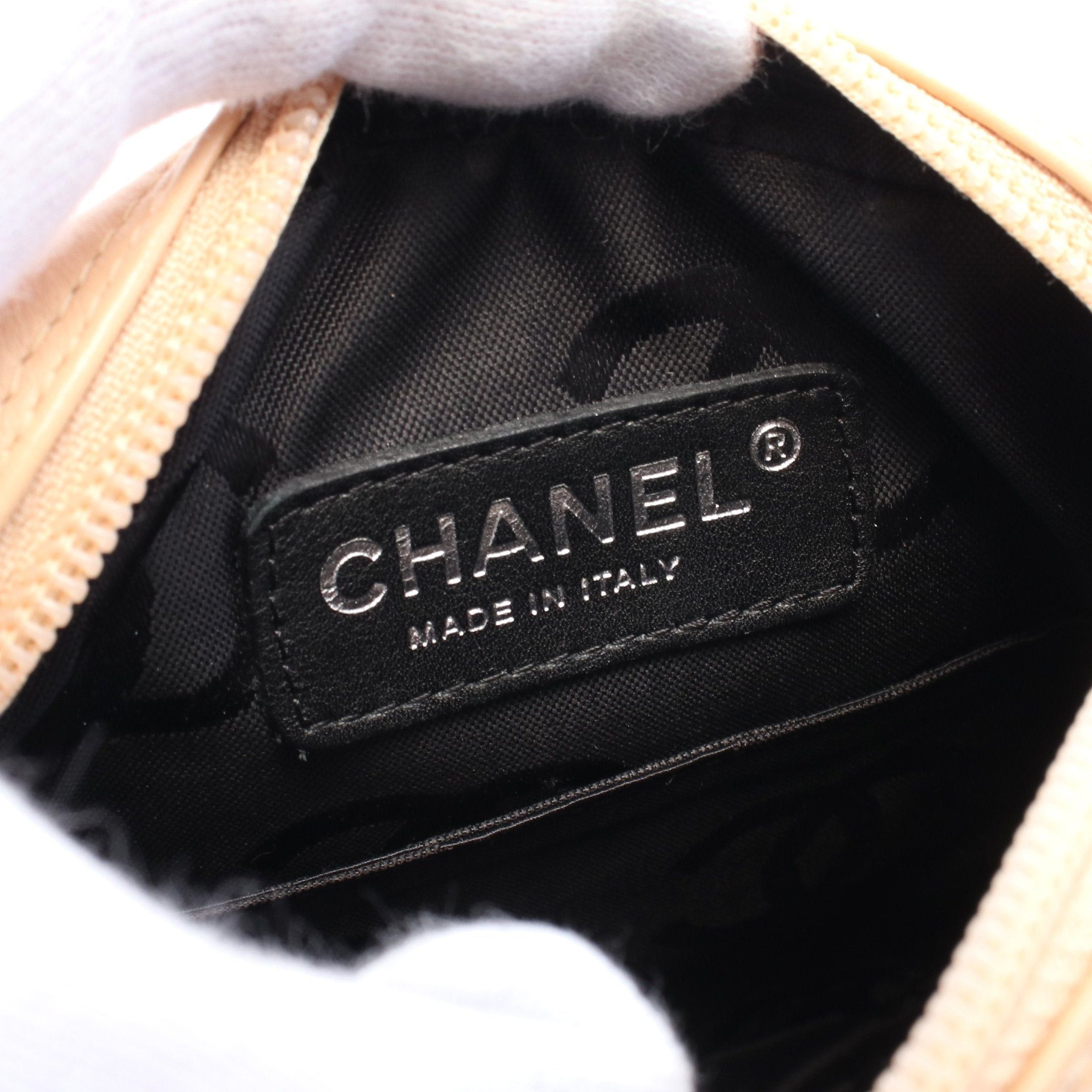 Chanel Chanel Cambon Line Shoulder Bag Leather Beige Blue Silver Hardware Size ONE SIZE - 4 Thumbnail