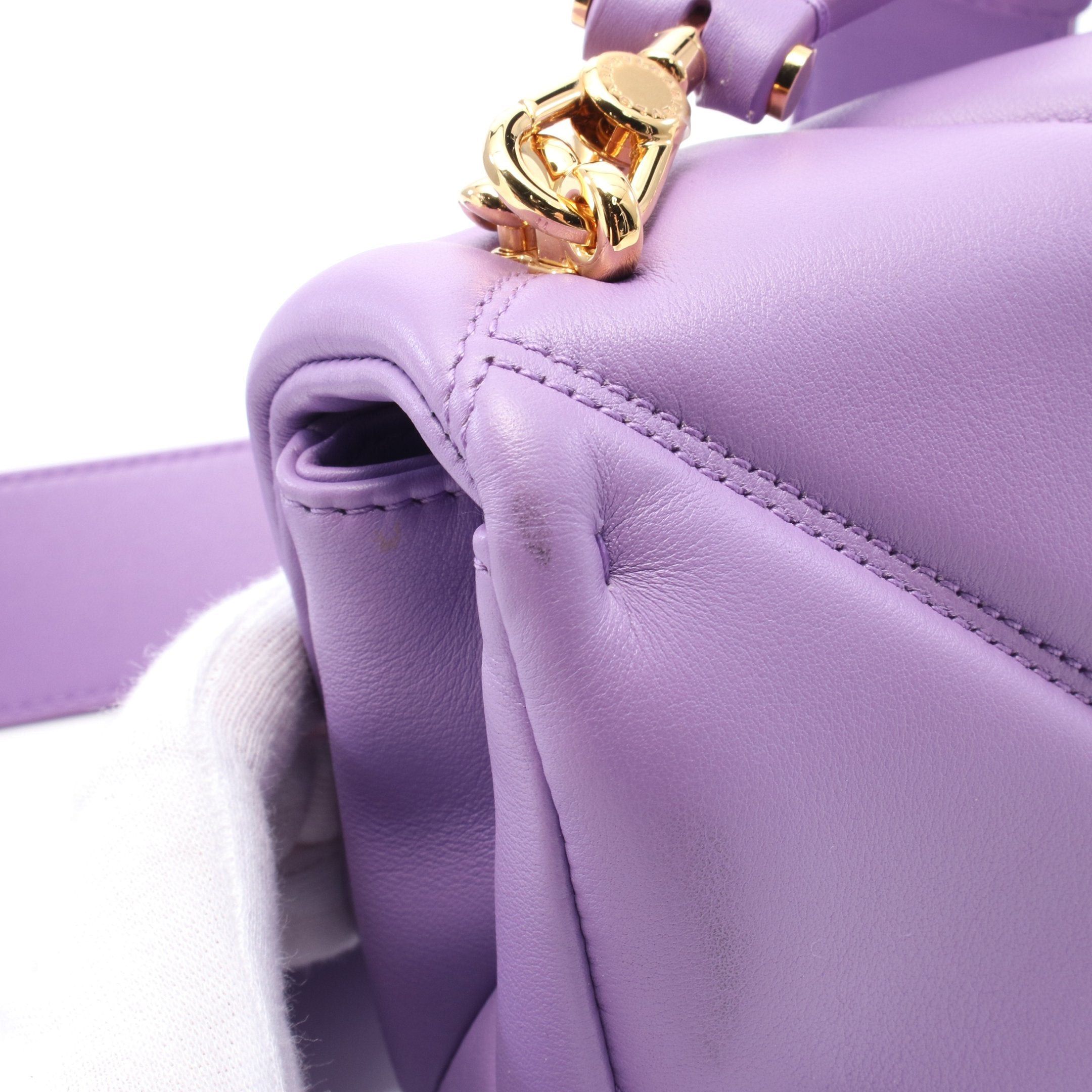 Bvlgari Bvlgari Serpenti Forever Chain Handbag Leather Light Purple Size ONE SIZE - 6 Thumbnail