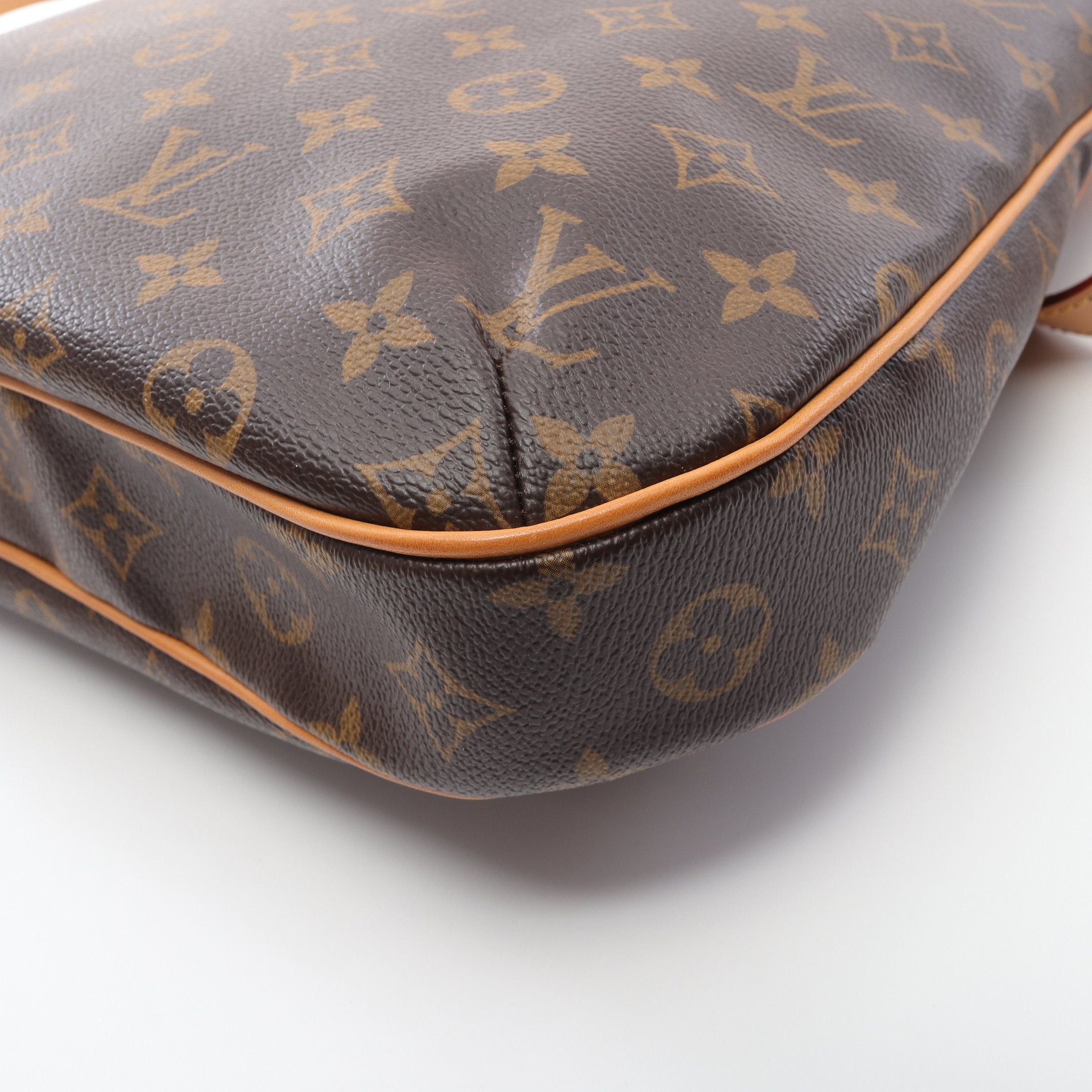 Louis Vuitton Louis Vuitton Odeon Mm Monogram Shoulder Bag Leather Brown Size ONE SIZE - 8 Thumbnail