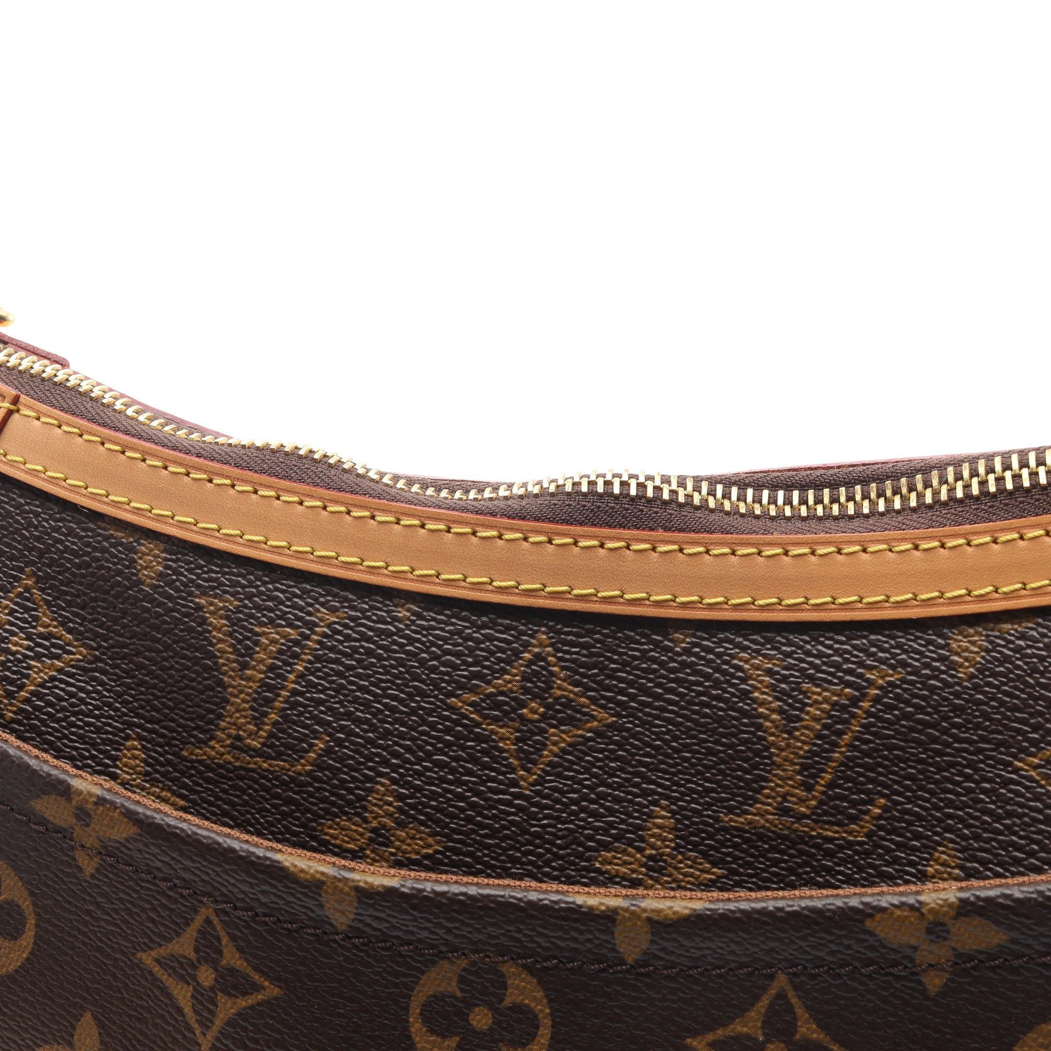 Louis Vuitton Louis Vuitton Odeon Mm Monogram Shoulder Bag Leather Brown Size ONE SIZE - 6 Thumbnail
