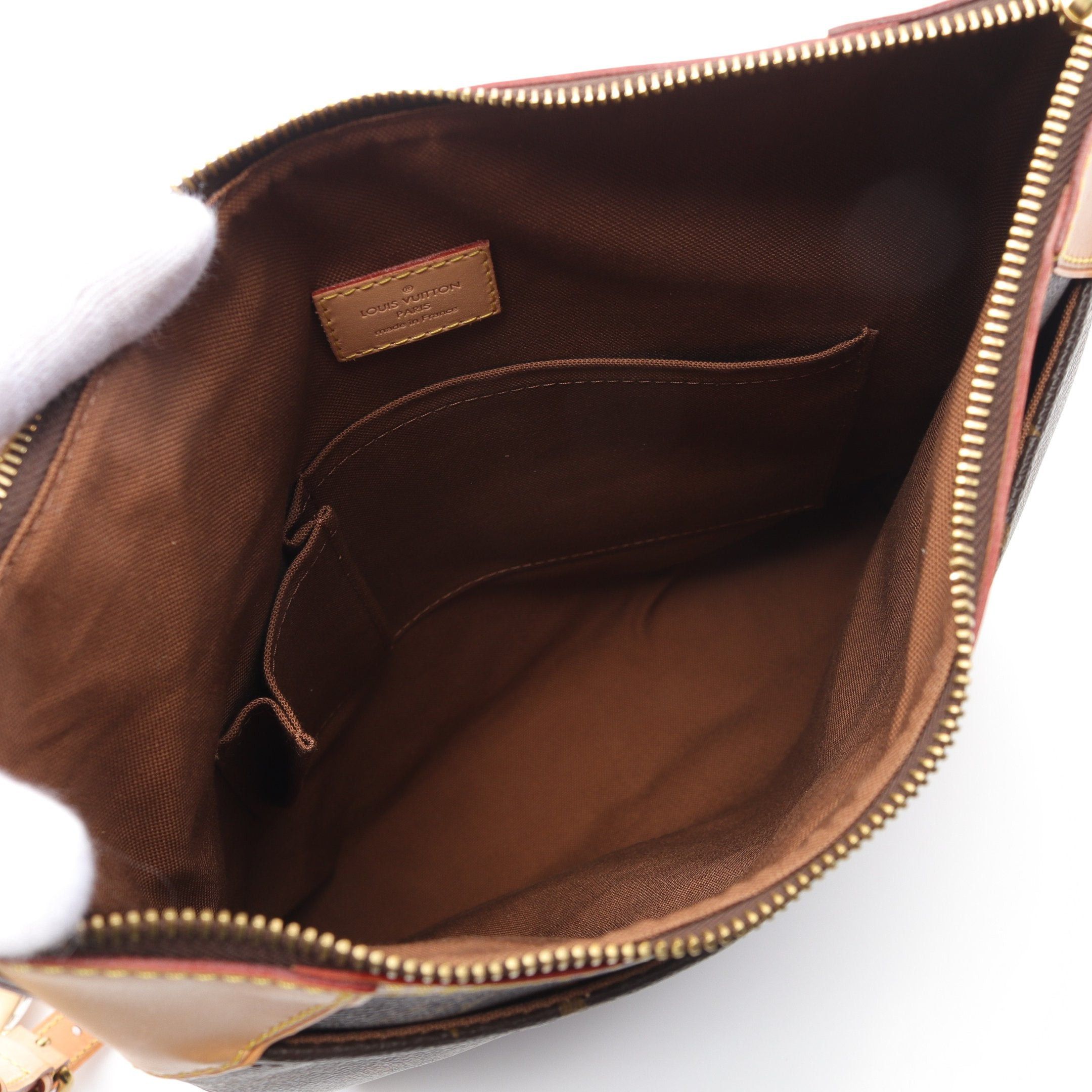 Louis Vuitton Louis Vuitton Odeon Mm Monogram Shoulder Bag Leather Brown Size ONE SIZE - 3 Thumbnail